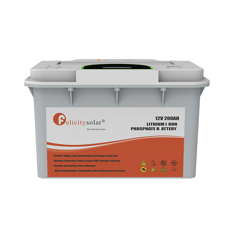 FelicitySolar FLA12200 12V 200AH Lithium Iron Battery